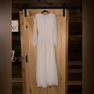 Lulus white maxi dress